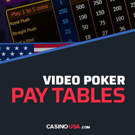 Video Poker Pay Tables: What They Are and How to Read Them