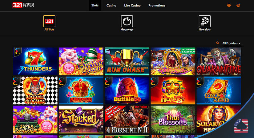 Image of Slot Games Available to Play on 321Crypto Casino