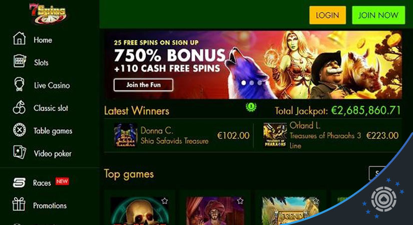Image of Welcome Bonus & Latest Games at 7Spins Casino