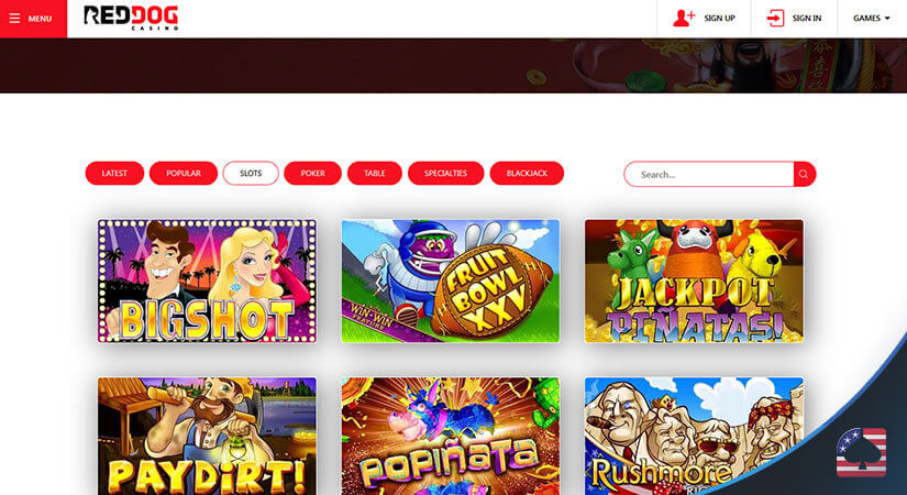 red dog casino slots