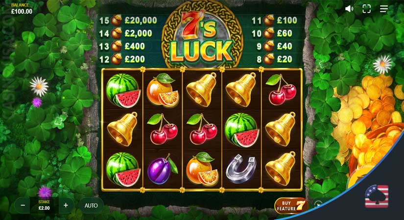 Image of 7’s Luck, Red Tiger Gaming