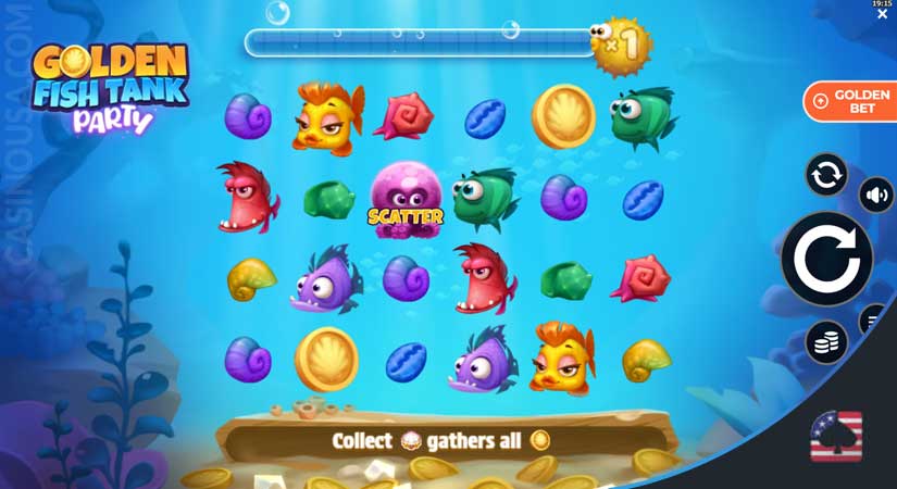 Image of Golden Fish Tank Party, Yggdrasil Gaming