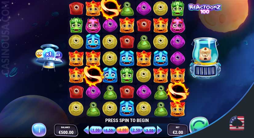 Image of Reactoonz 100 of Play’n GO