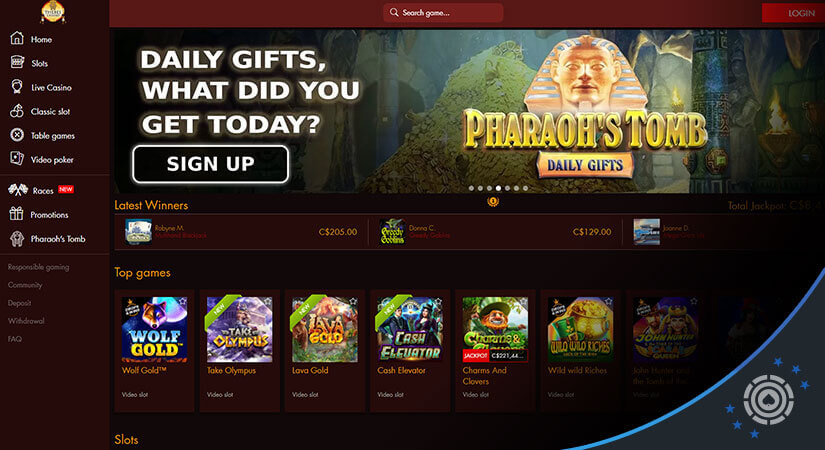 thebes casino login